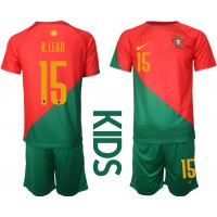 Billiga Portugal Rafael Leao #15 Barnkläder Hemma fotbollskläder till baby VM 2022 Kortärmad (+ Korta byxor)